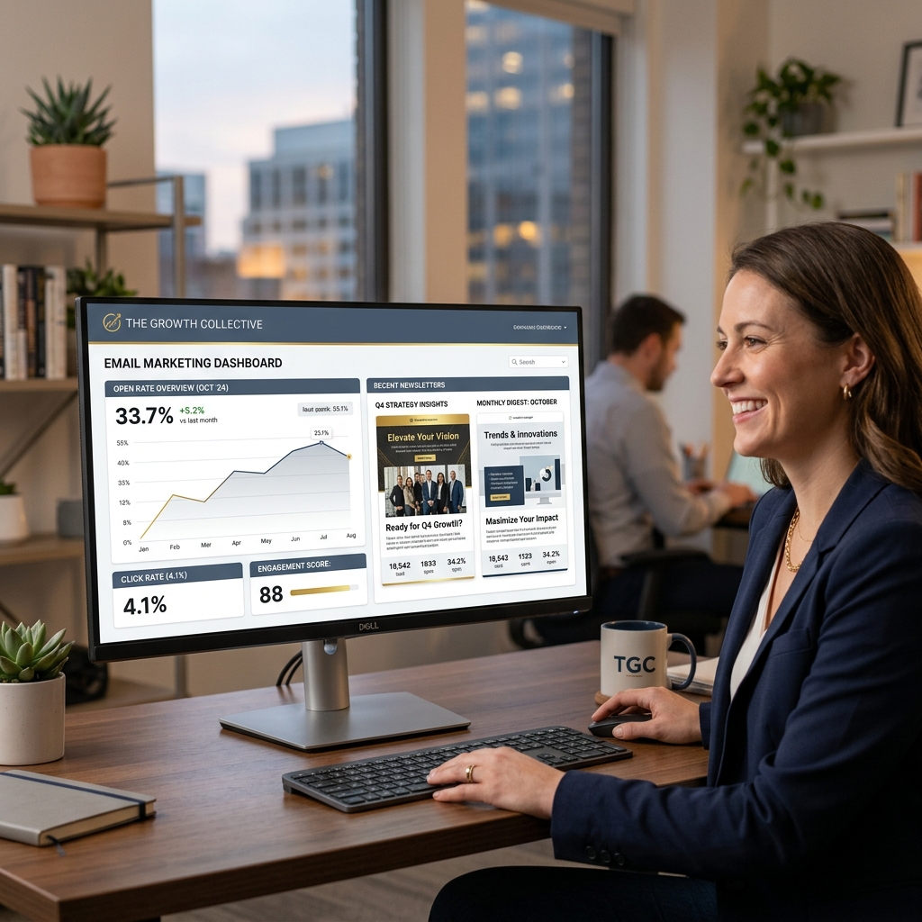 AI email marketing dashboard driving revenue